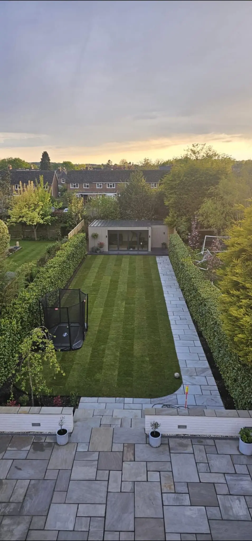 Classic garden room at end of garden