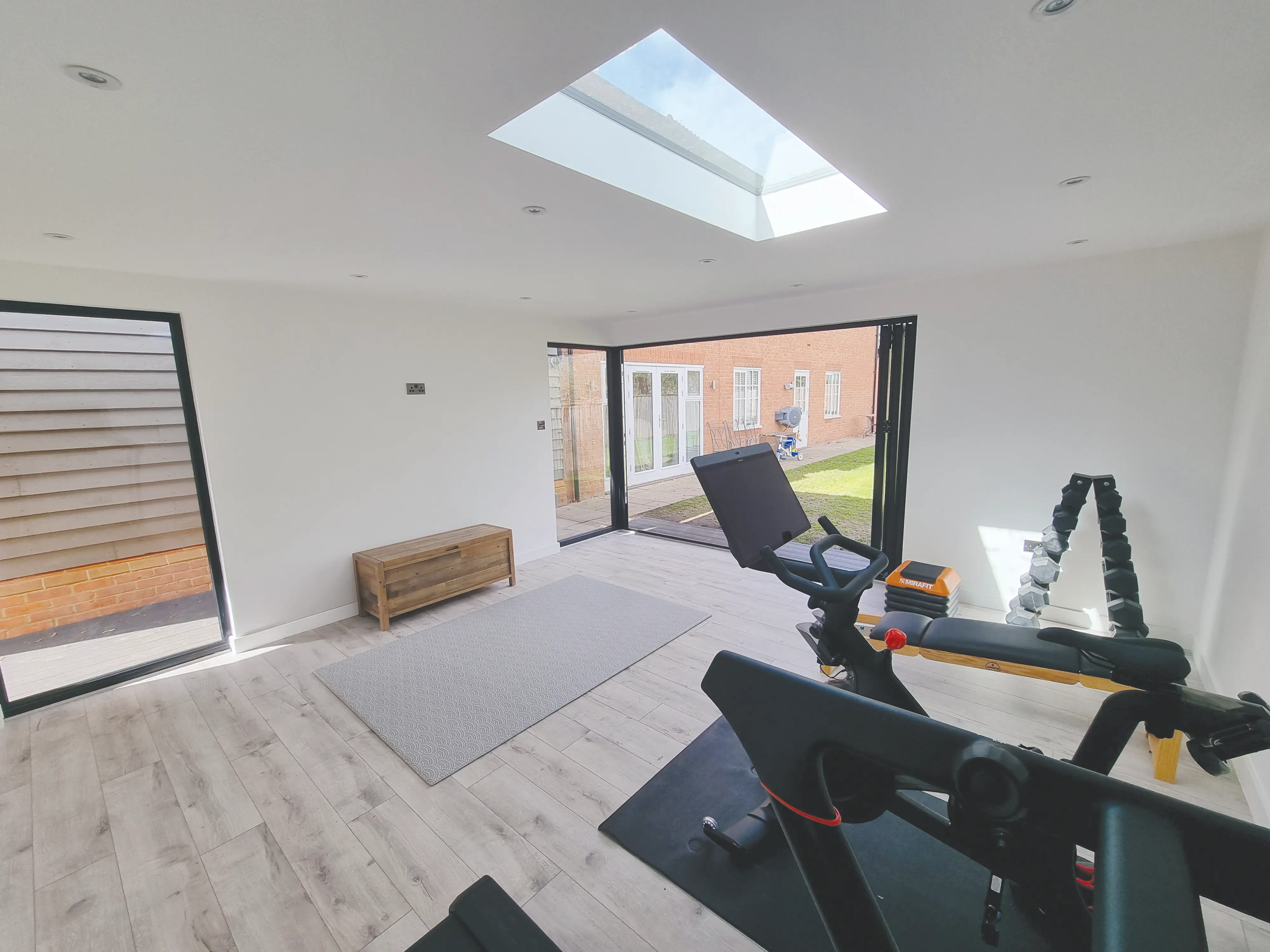 Decorated interior of a garden room