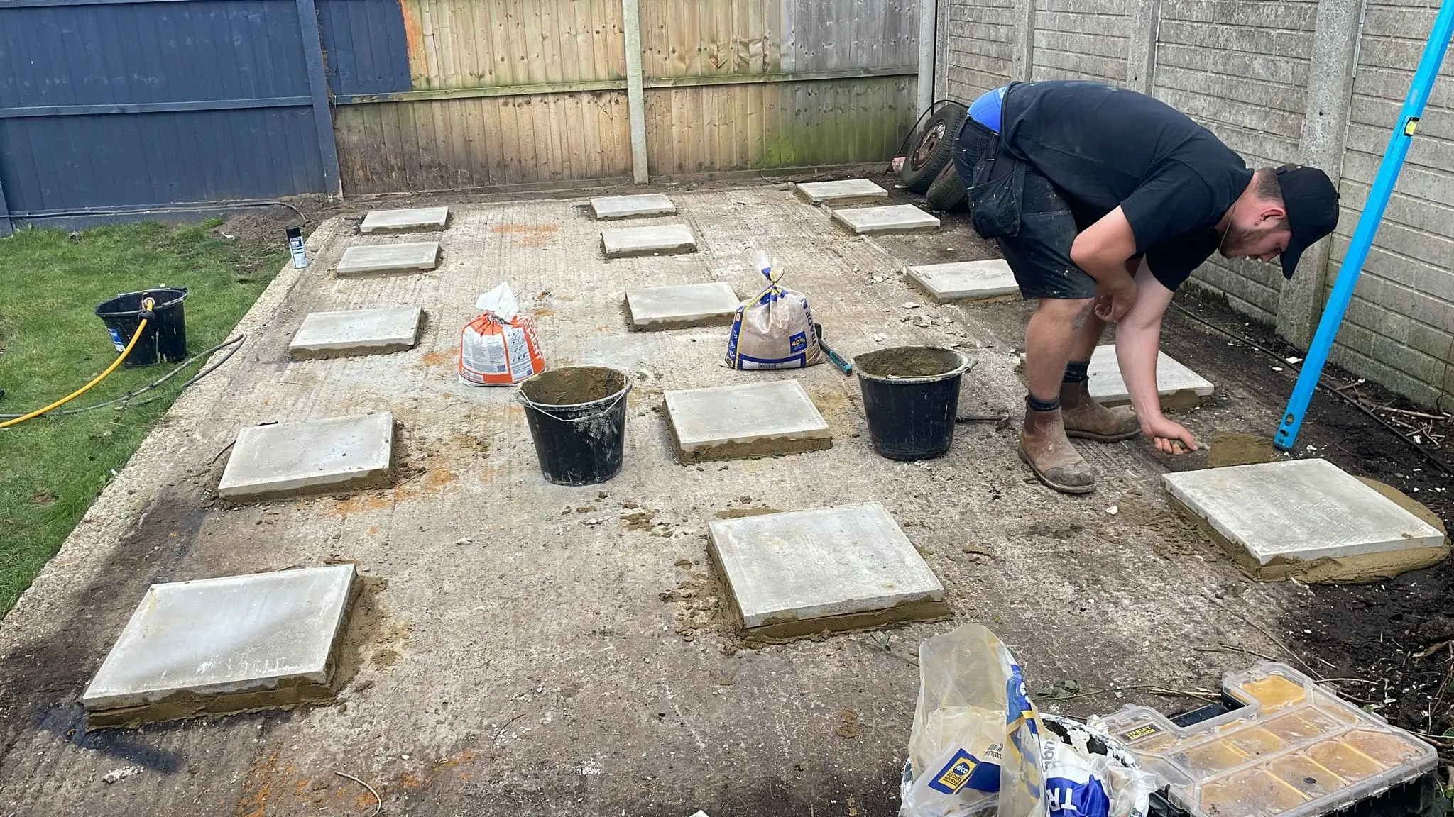 Concrete pedestal foundations