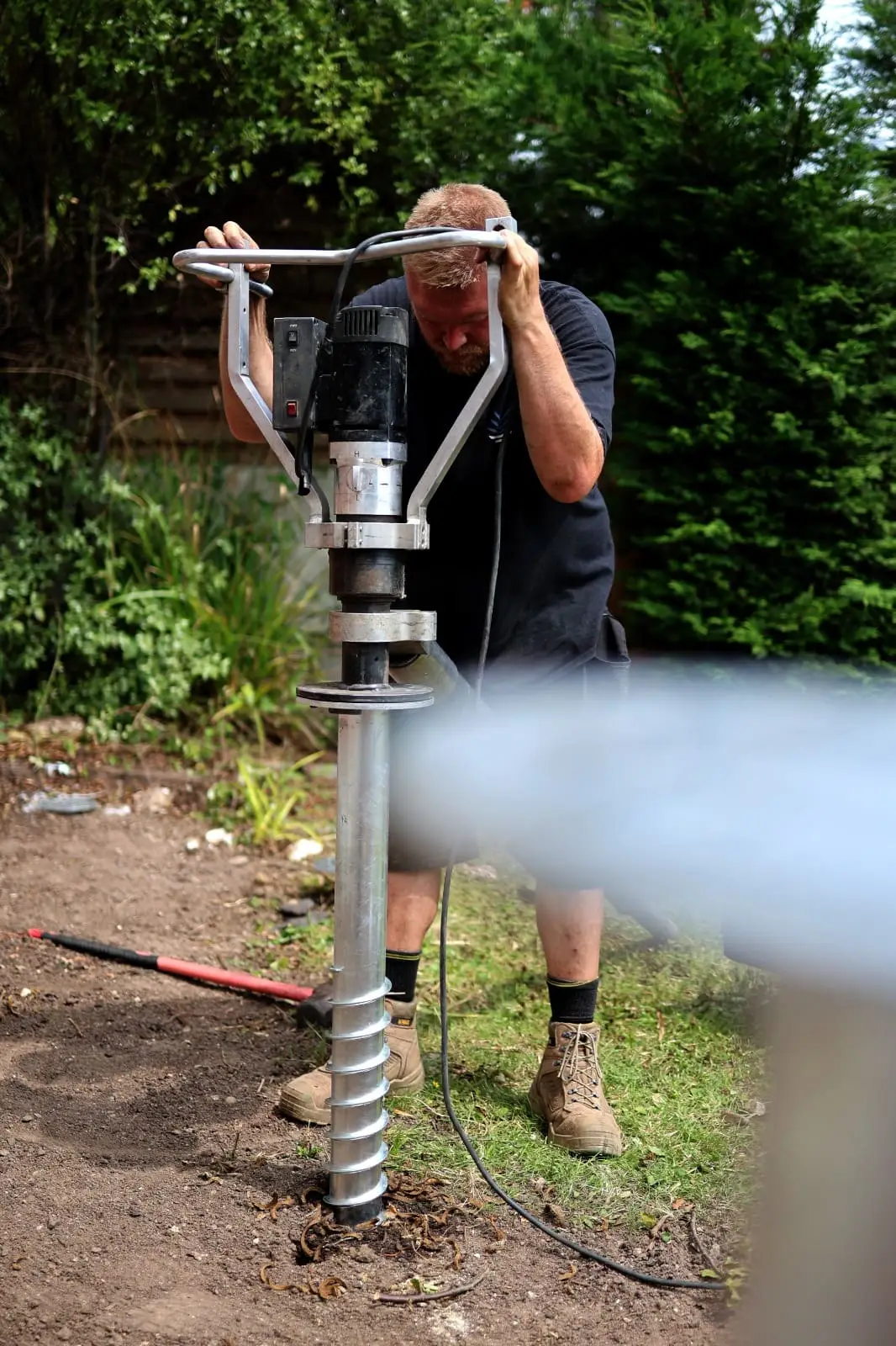 Ground screw installation