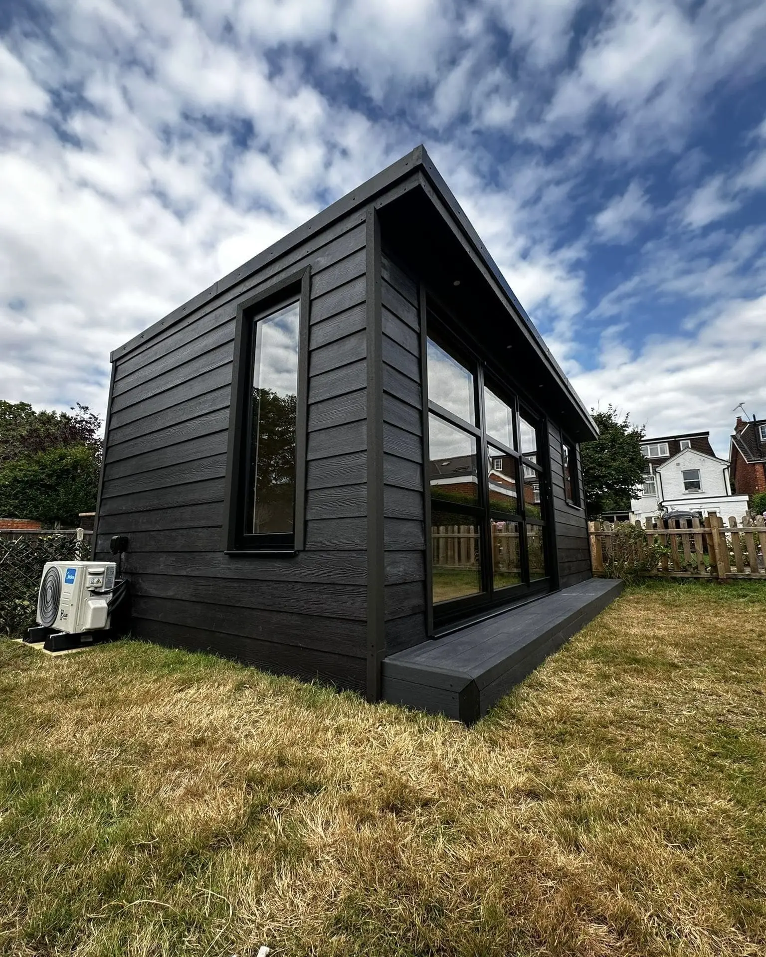 Hardie Plank cladding on a garden room