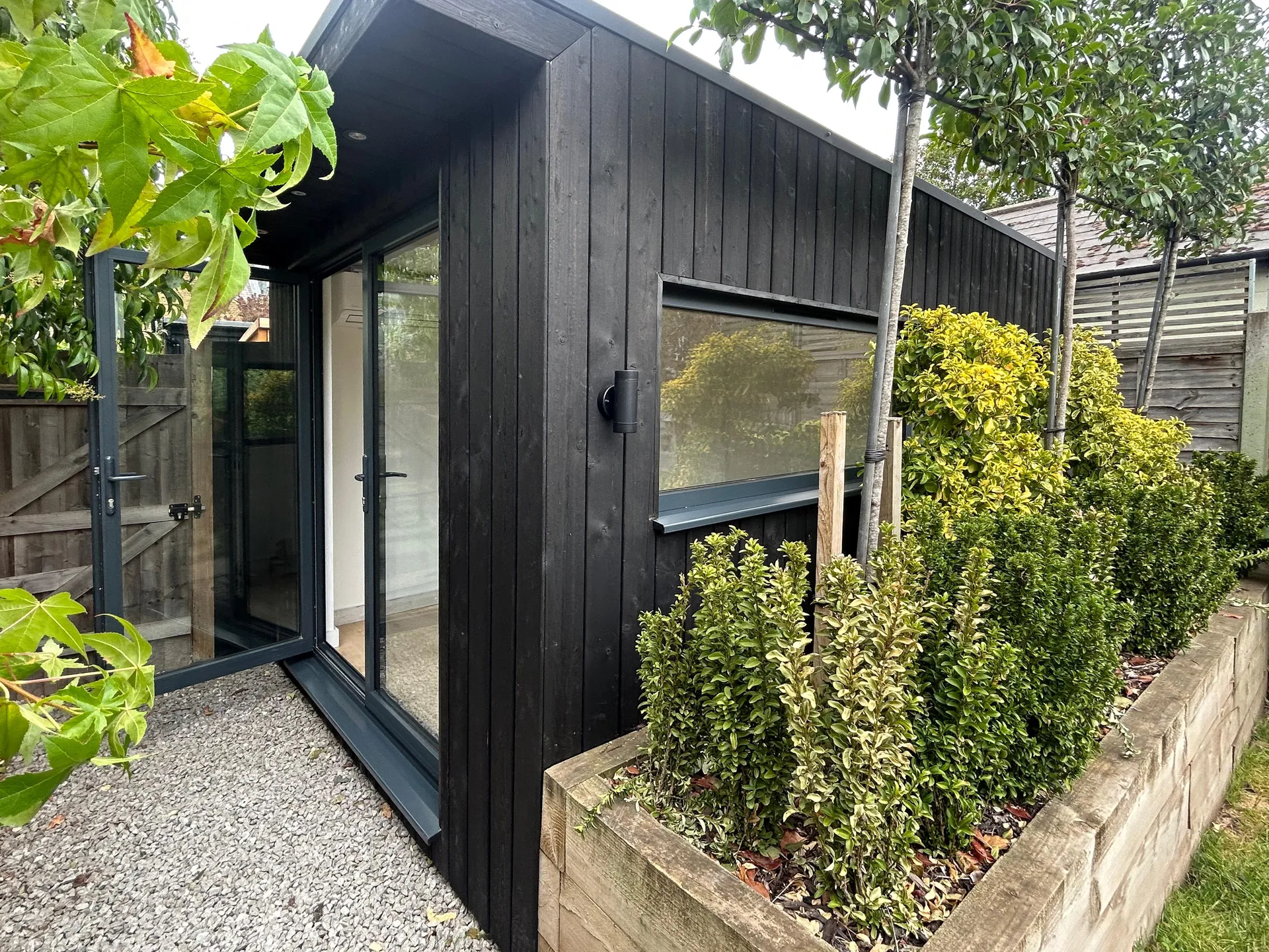 Charred Spruce garden office — East Molesey